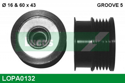 LUCAS ENGINE DRIVE lopa0132 -  Механизм свободного хода генератора